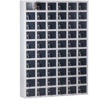CAPSA canteen locker with 60 compartments (Extra sturdy - steel..